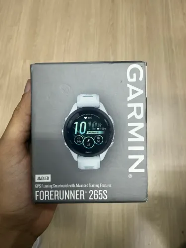 Relogio Garmin Forerunner 265s Music Branco Novo Caixa Lacrada
