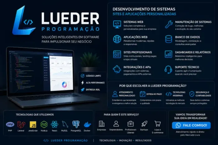 Criação de Sistemas, Automação e Agentes de IA para Empresas