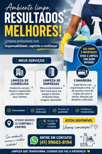 Trabalho com taxa de limpeza e Camareira