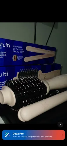 escova secadora e chapinha multi, usada uma vez. valor negociável 