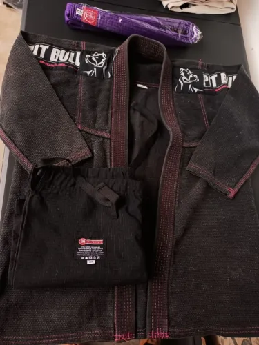 Kimono pitbull calça a0 usado Jiu-Jitsu 