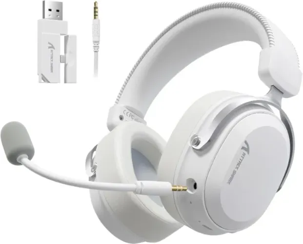 Headset Gamer Attack Shark L30 Pro Branco Sem fio