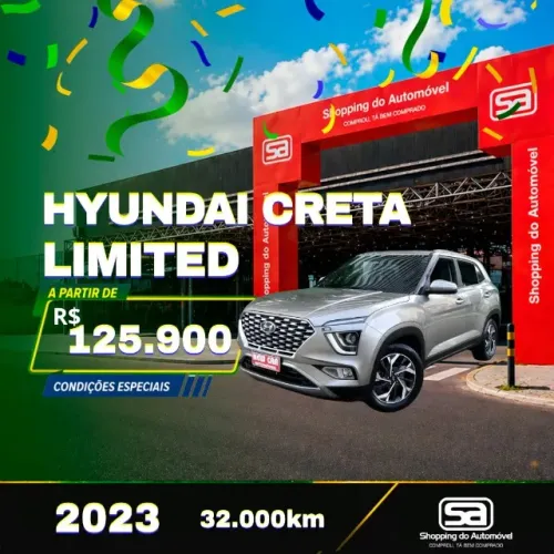 Hyundai Creta Limited 1.0 TB 12V Flex AUT 2023