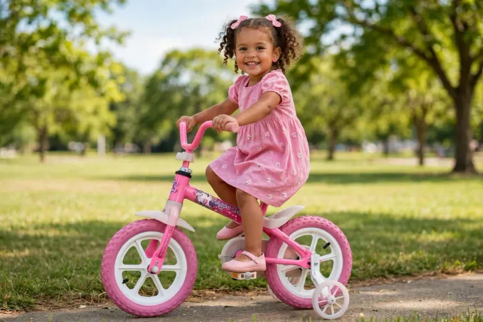 Bicicleta Infantil Aro 12 Arco Íris Rosa_ Track Bikes.