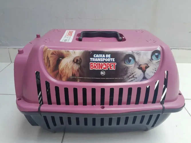 Caixa de Transporte indicado para cães e gatos Brinqpet N2