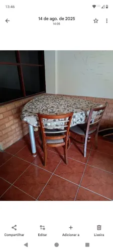 mesa vidro com cadeiras