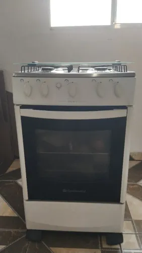 Fogão continental doreto grill 4 bocas tampo de vidro grill interno 