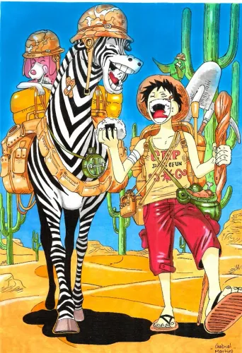 Arte One Piece - Feito à mão