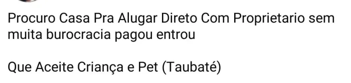 Procuro Casa Pra Alugar que Aceite Criança e pet taubaté pode se proximo ao centro