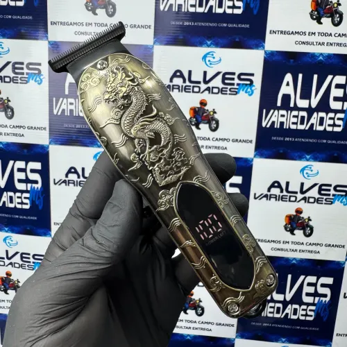 Máquina de cortar cabelo e acabamento sem fio recarregável