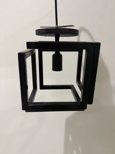 Pendente Luminária Preto (4 unidades)
