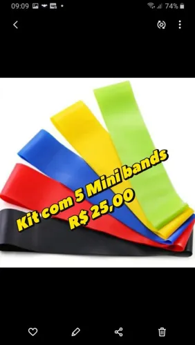 Kit com 5 Mini bands