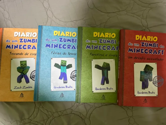 DIÁRIO DE UM ZUMBI DO MINECRAFT 1, 2, 3, 4.