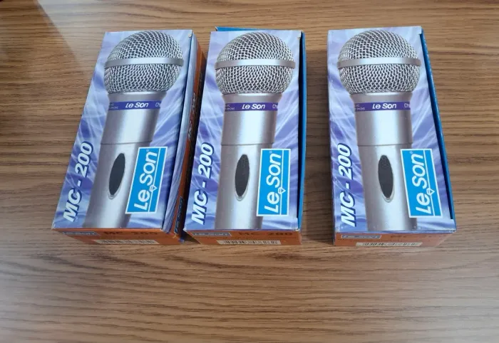 Kit 3 Microfone Leson MC200