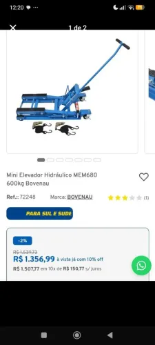 Mini elevador hidráulico 