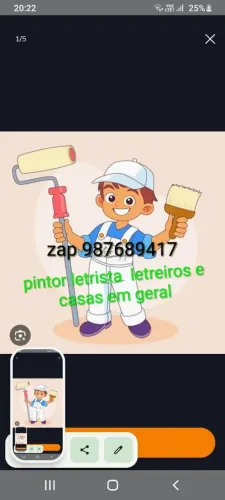 Pintor letrista letreiros e casas em geral