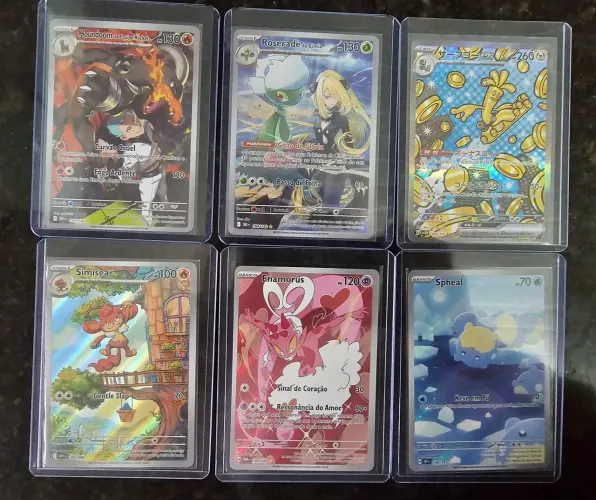 Cartas Pokémon Full Arts Raras, Vendo Separadamente Tambem