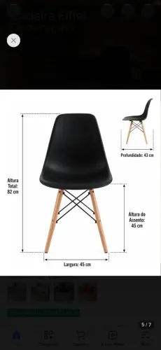 Kit 4 cadeira