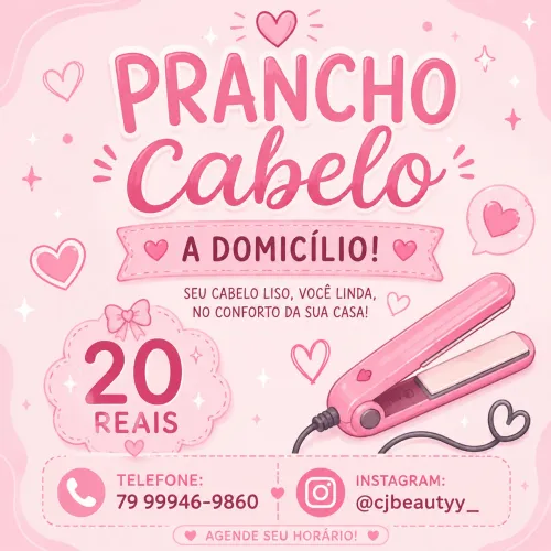 PRANCHO CABELO A DOMICÍLIO!