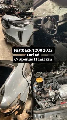Sucata Fastback t200 turbo c 13 mil km rodas motor caixa kit portas mala