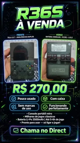 R36S Vídeo Game Portátil