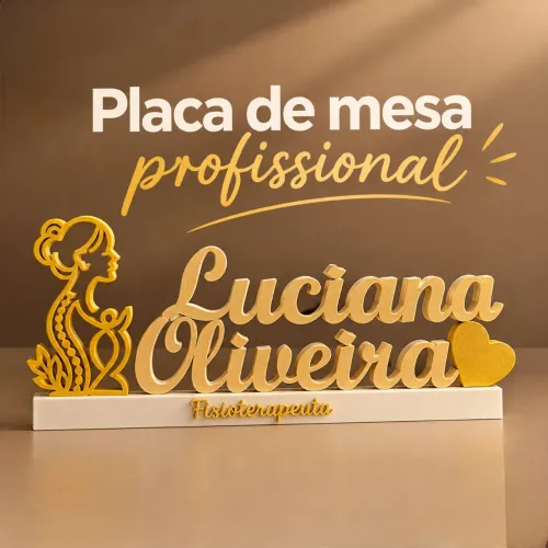? Placa de Mesa Profissional Personalizada ?