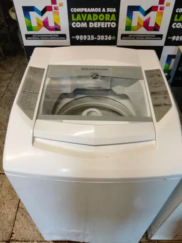 Máquina de lavar Brastemp 8 kg , funcionando perfeitamente com garantia de 3 meses