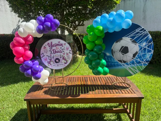 Mini pegue e monte decoração de mesa