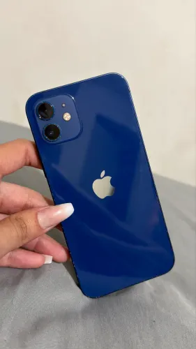 iPhone 12 256gb azul / tela com mancha no canto superior