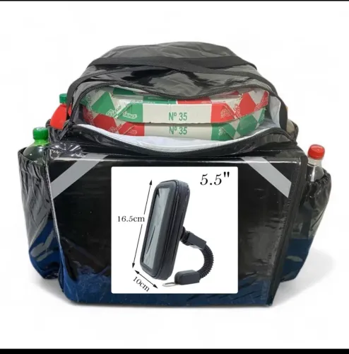 Bag de motoboy + suporte para celular, NUNCA USADO 