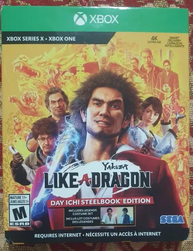STEELBOOK EDIÇÃO LIMITADA PARA XBOX ONE SERIE X LIKE A DRAGON