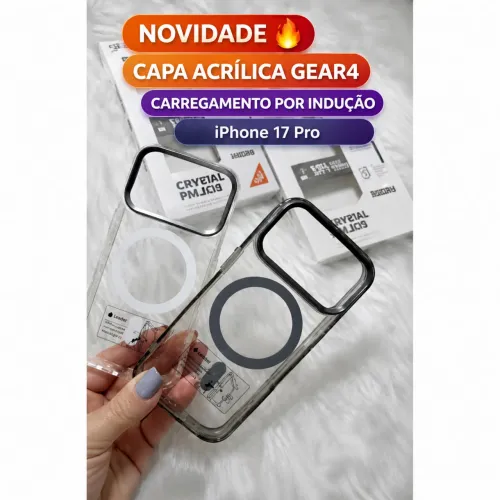 Case GEAR4 - iPhone 17 PRO - Antiamarelamento e Antibacteriana