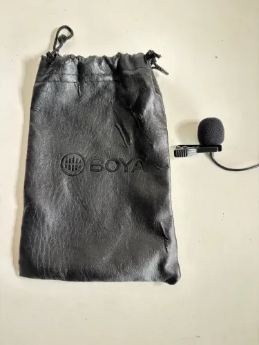 Microfone De Lapela Omnidirecional Boya By-m1 Preto Preto
