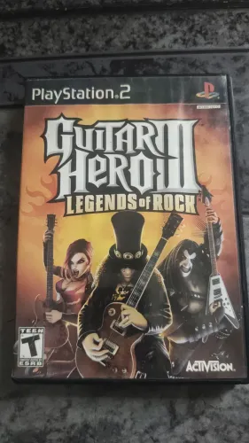 Jogo PS2 original guitar hero 3