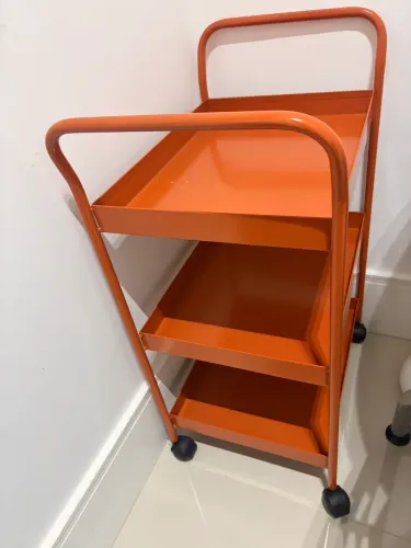 Carrinho multi uso laranja Tok&Stok