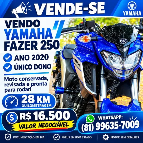 Moto yamaha fazer 250 ano 2020