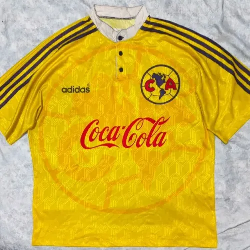 camisa original 1996 1998 club america do méxico amarela tamanho g adidas
