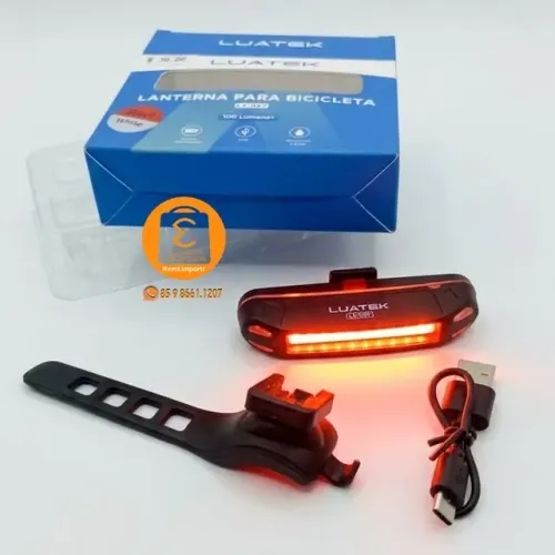 Lanterna para Bike, Bicicleta. Resistente a Água, Recarregável LUATEK
