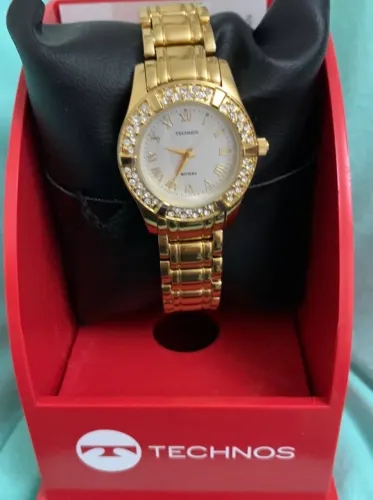 Relógio technos feminino dourado 