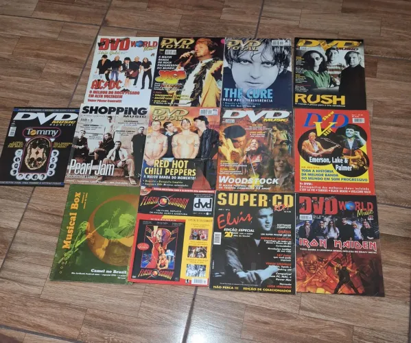 Revistas DVD Total, Musical box, DVD Music, DVD World, Shopping, Super Cd, DVD Collection
