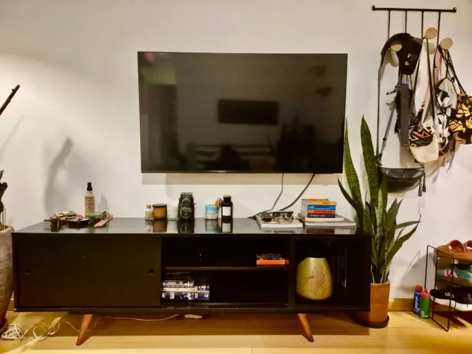 Rack retrô para sala/quarto