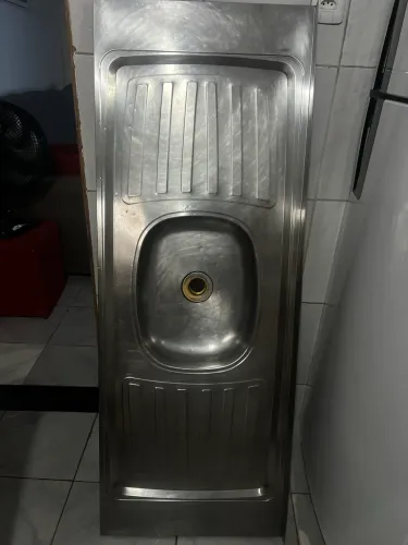 Pia inox de cozinha 1,40cm