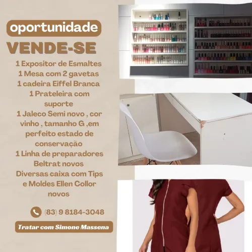 Produtos para Nail design, dispenso curiosos. Aceito cartão de crédito.Vendo separados
