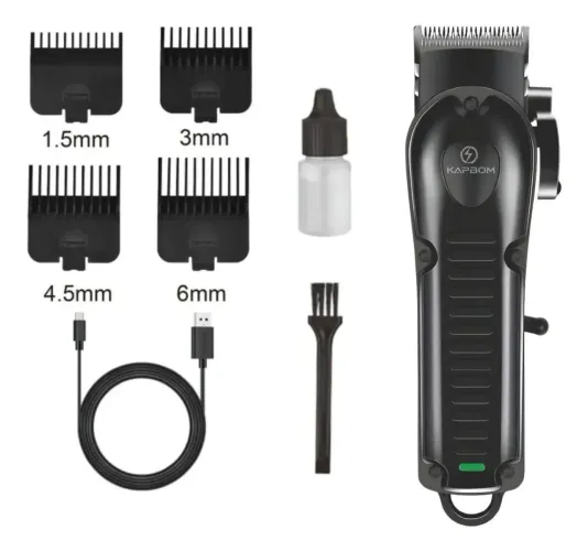 Máquina de cortar cabelo sem fio profissional 