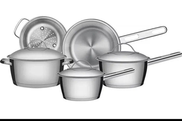 Jogo de Panelas de Aço Inox Indução Tramontina 5 Peças Allegra