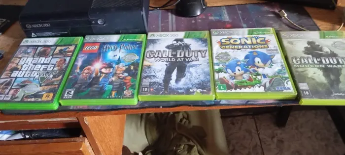 X box 360 com jogos físicos e digitais originais desbloqueado xploit