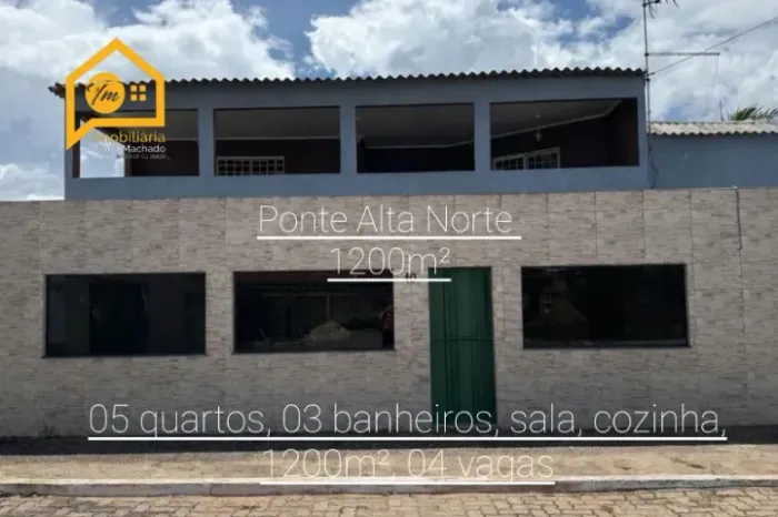 Excelente com lote de 1200m² no Condomínio das Palmeiras - Ponte Alta 