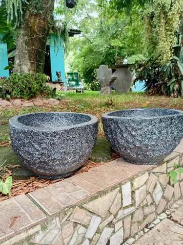 Vasos Pequeno modelo pedra efeito granito