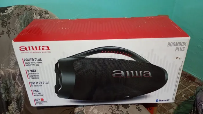 Boombox Aiwa zerada na caixa