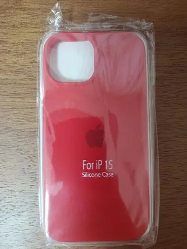 Capinha Silicone Aveludada iPhone 15 Vermelha - Nova Na Embalagem